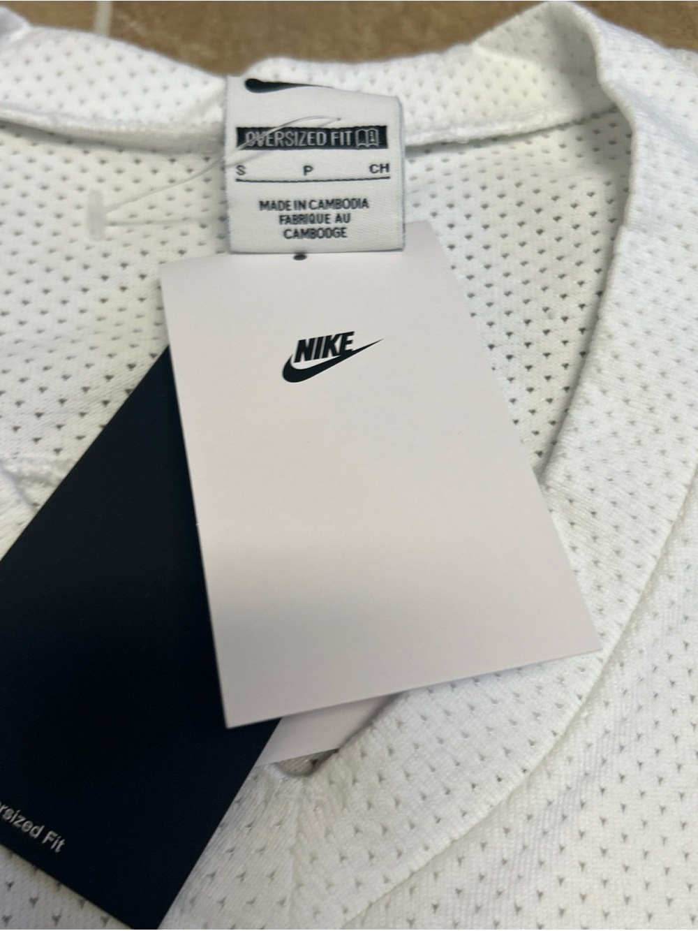 Nike Sportswear Club Oversized White Hockey Jersey Sweater HV1137-100 Men’s Smal - Picture 8 of 16